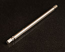 This is a shaft that contains multiple surface disruptions that has been fully burnished and maintains an excellent surface finish.